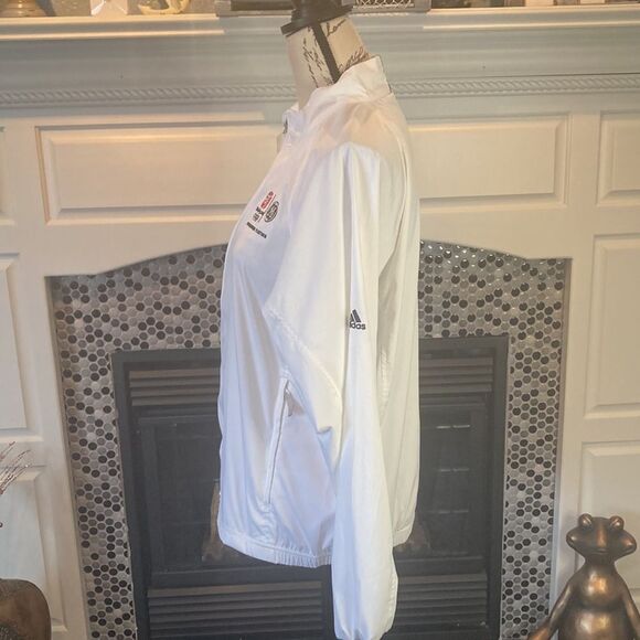 Adidas GE Beijing 2008 Olympics white windbreaker, size medium - Picture 4 of 12